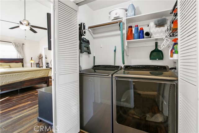 Laundry room outside of master Bedroom