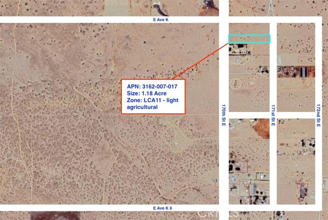 Detail Gallery Image 2 of 2 For 43548 170th St E, Lancaster,  CA 93535 - – Beds | – Baths