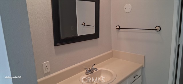 Upstairs bathroom counter