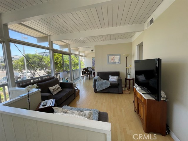 Front door entry area to second level living area