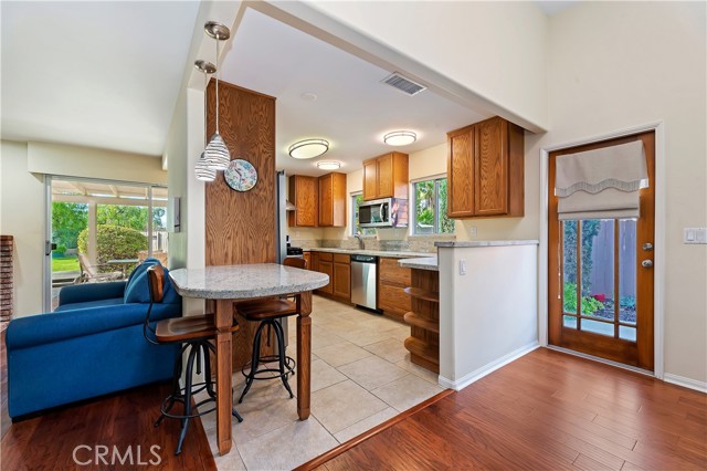 Living Room Entering Kitchen