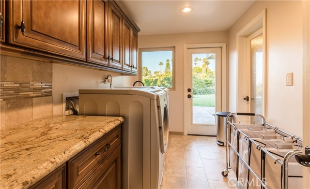 Laundry room is on lower level.