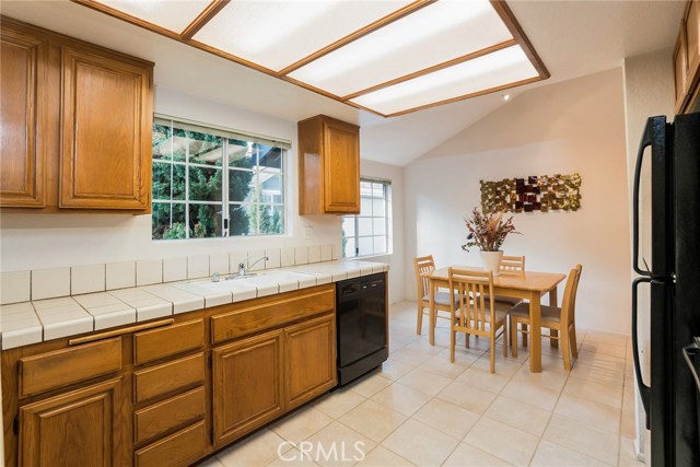Breakfast nook and kitchen