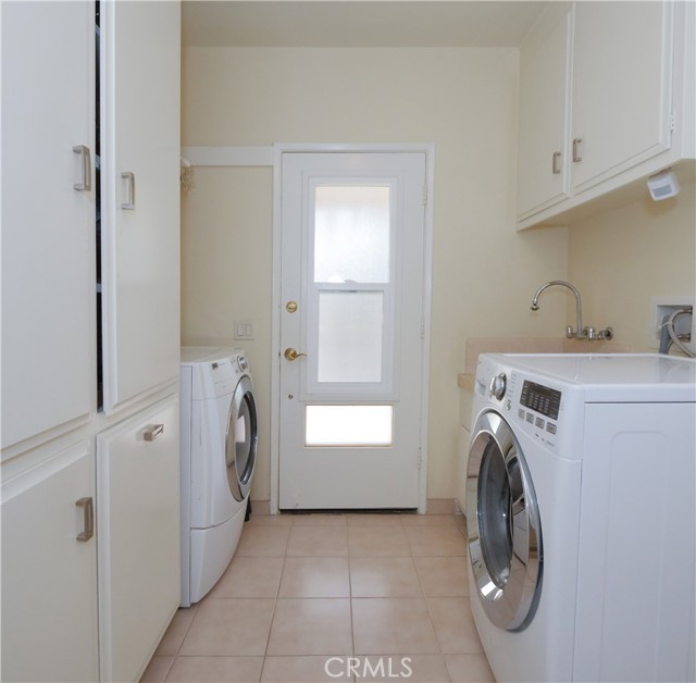 Laundry Room with back door access