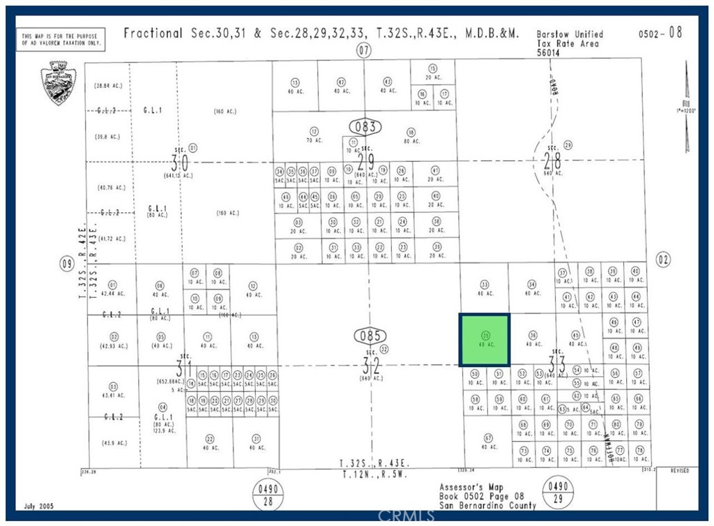 0 Off Hoffman Road, Hinkley, CA 92347