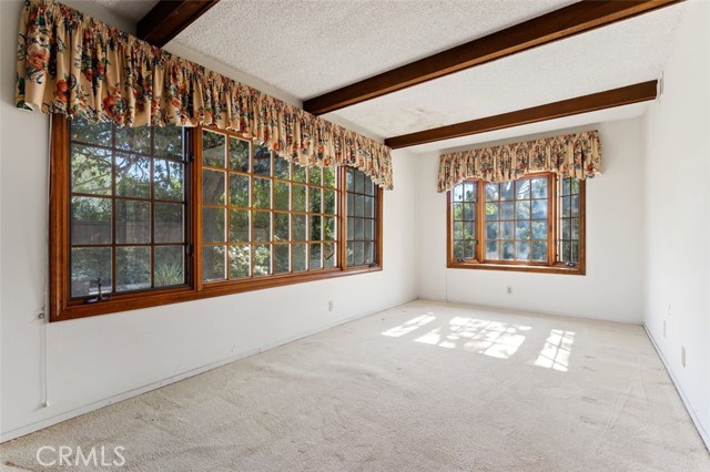 Roomy yet cozy Master seating area.