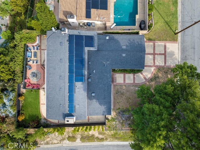 Aerial overhead photo of the property.