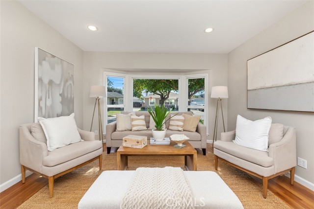 Living Room with Bay Window