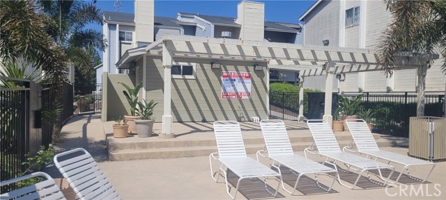 Main pool area with restrooms