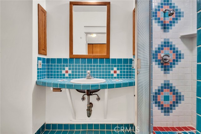 3/4 bath located in the storage area