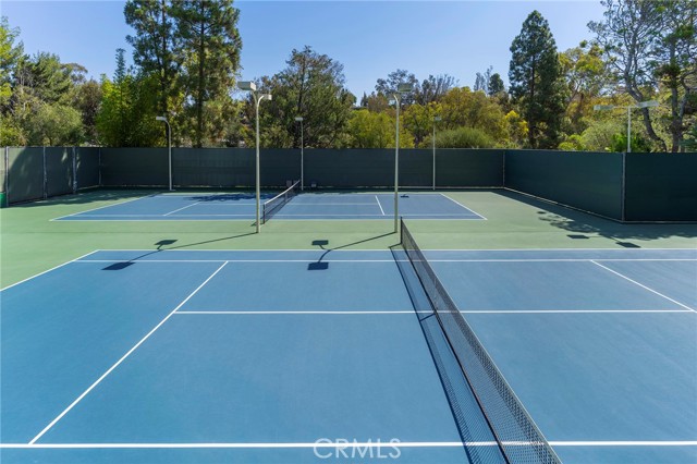Clubhouse tennis courts are well cared for by the Estates management.