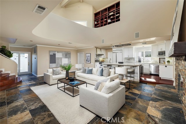Open space to large loft area.