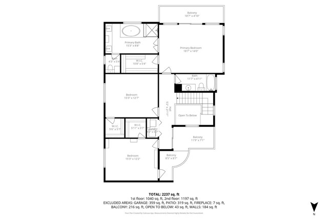 Floorplan of 2nd floor