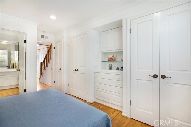 Wow!  3 closets in the master bedroom