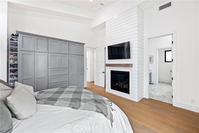 Master Suite Features an Intimate Fireplace
