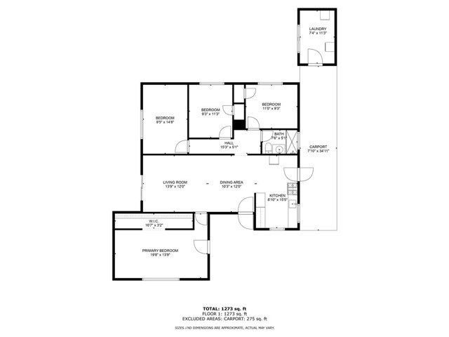 Floorplan. Measurements are estimates only and have not been verified by listing broker.