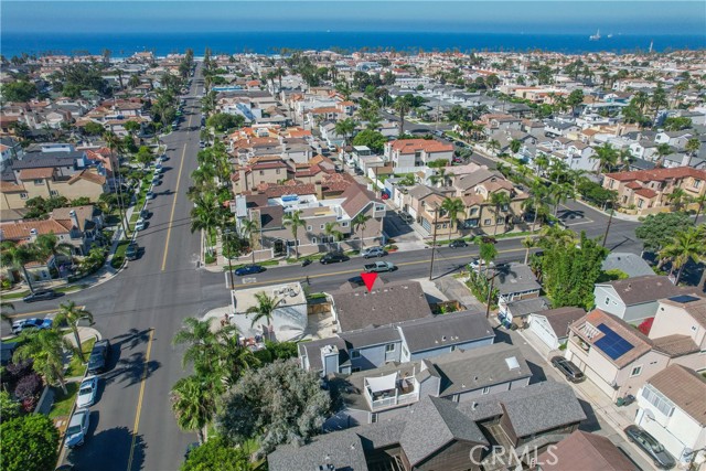 Looking west to the beach a few blocks to the ocean.