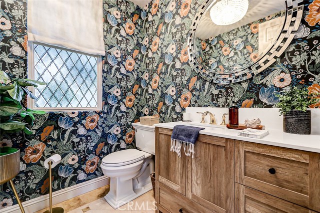 Powder room with some attitude!