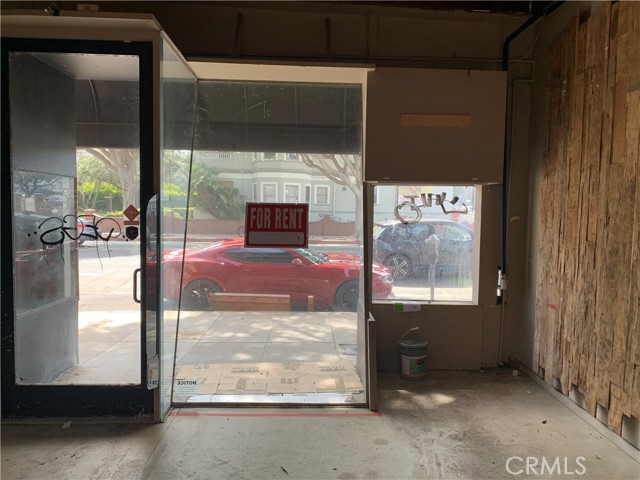 Front entrance to space/shop