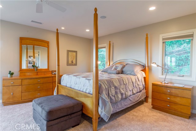 Master bedroom is on main living floor.