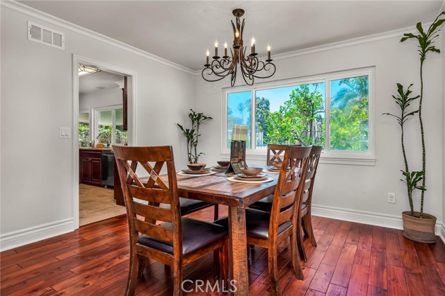 Dining Room with view of backyard