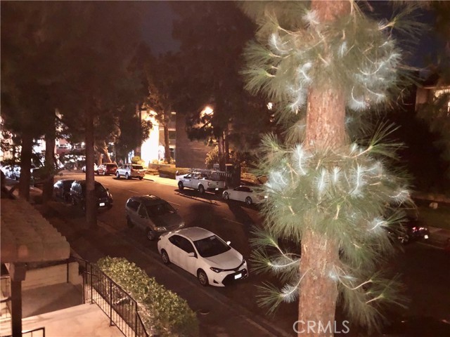 Balcony view at night