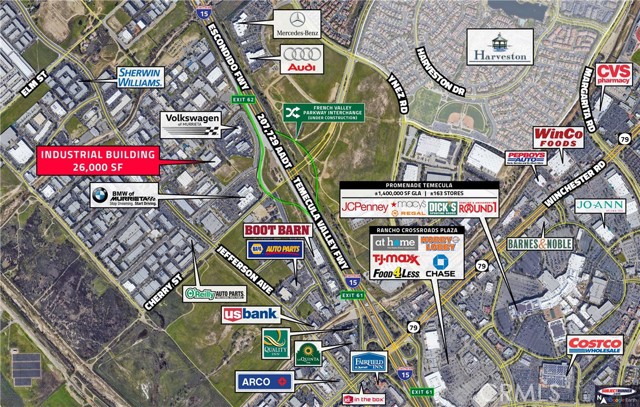 Belco Development & Investments is pleased to offer a rare freestanding multi-tenant industrial opportunity in Murrieta, CA, the southernmost portion of the Inland Empire. The property, strategically located along the 1-15 Corridor at 26820 Hobie Circle, consists of a 25,060 square foot industrial building,1.20 acre parcel, fully leased to 4 tenants occupying 7 suites. Property offers well balanced mix of Tenants with flexible suite sizes ranging from 1,338 sf – 12,720 sf giving existing tenants the potential for expansion capability without the need to relocate. Site offers 1,200 amp, 120/208 Volt power, 9 grade level loading doors, extensive glass in both upper level office suites, 100% occupied.