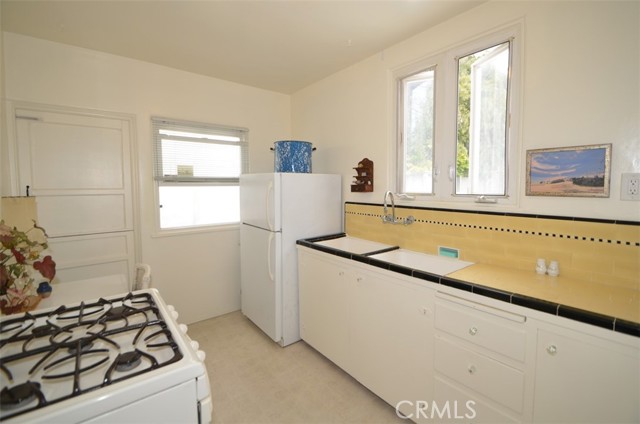 Classic Vintage 40's kitchen with original tile.