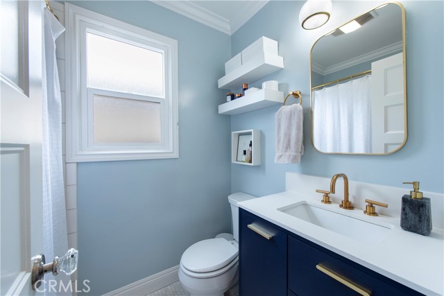 Remodeled bathroom with stunning design