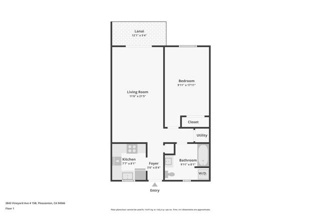 3843 Vineyard Avenue # 15B, Pleasanton, California 94566, 1 Bedroom Bedrooms, ,1 BathroomBathrooms,Residential,For Sale,3843 Vineyard Avenue # 15B,CROC24238145