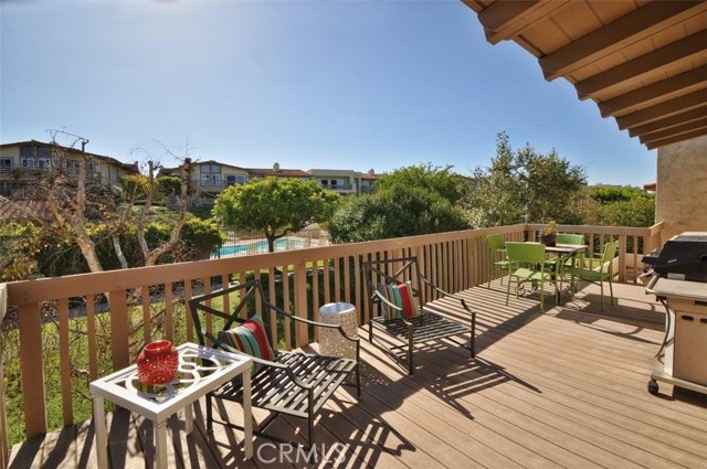 Large Balcony Overlooking the Pool, Trail & Grassy Area