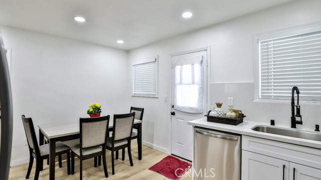 Kitchen and dining area