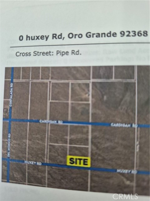 Detail Gallery Image 1 of 1 For 0 Huxey Rd, Oro Grande,  CA 92368 - – Beds | – Baths