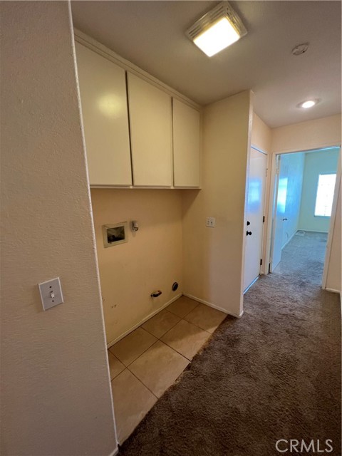 Laundry area in hallway