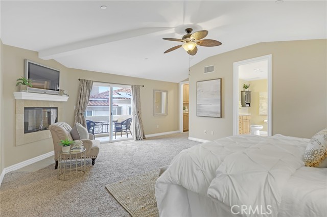 Balcony with master bedroom