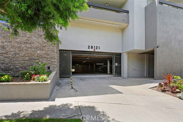 Gated entry for parking garage. Gated entry for parking garage.