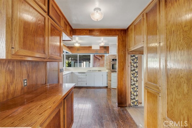 Pantry area w/ view into
 kitchen