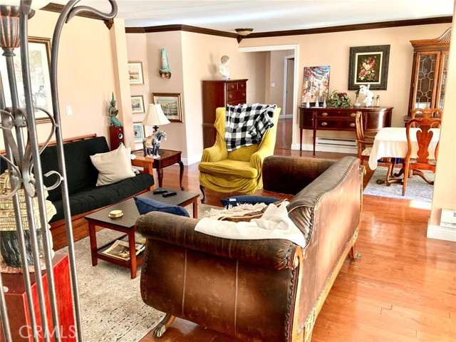 View of the Living Room/Dining Room area from the home office.
