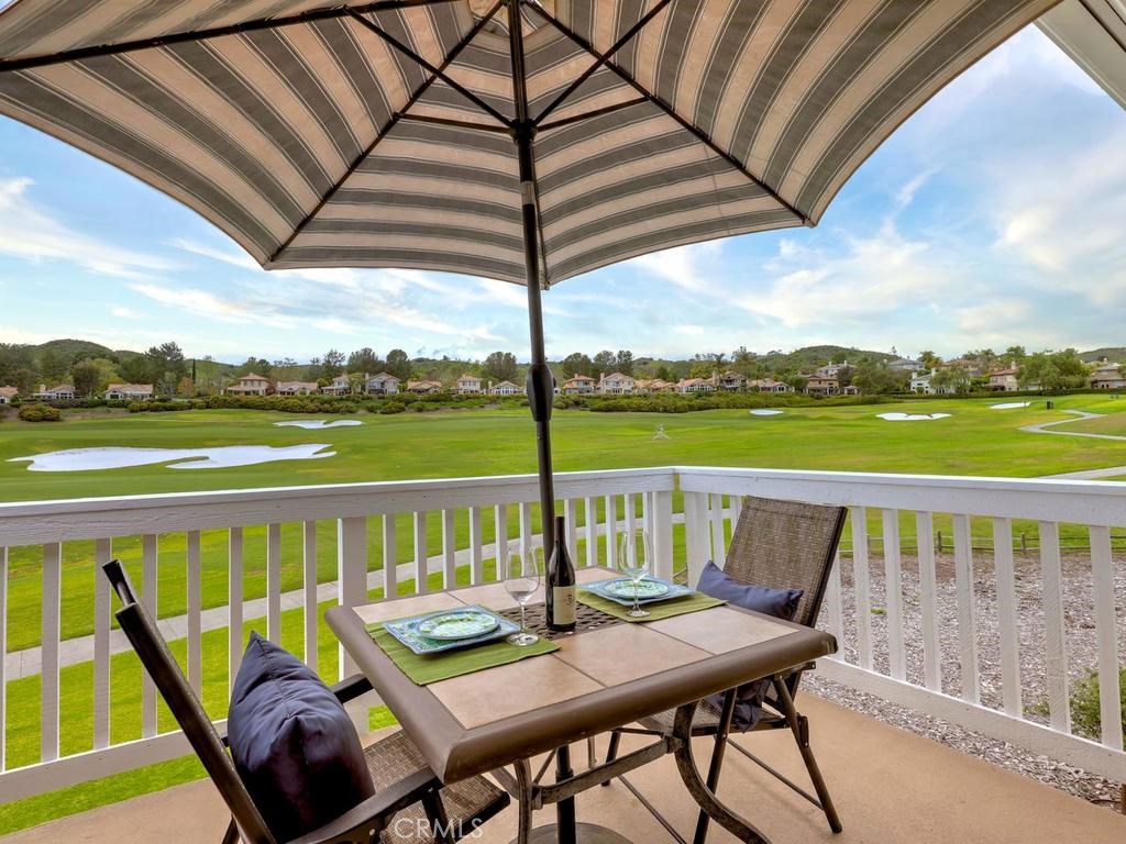 This beautiful single level home is located in the prestigious, guard gated community of Coto de Caza on the 8th & 9th holes of its world class North Golf Course.  With unobstructed sweeping views of the course and gorgeous mature oak trees, this home is flooded by natural light and plenty of privacy.   As you enter the front door, you will be in awe of the views from almost every room.  The open floor-plan features a formal dining room and living room, a kitchen with garden window and breakfast bar, and best of all, a family room (with cozy fireplace) that leads you to a large balcony.  You will love entertaining here or just enjoying your morning coffee or evening sunsets while taking in the panoramic views.  The large master bedroom features an en-suite bathroom with dual sinks, dual master closets and a walk-in shower.  The laundry room has plenty of room for extra storage.  There are 2 single car garages, one located right at your entrance & another nearby.  It’s truly a luxurious lifestyle in Coto de Caza with so many recreational activities to enjoy such as golf, manicured walking, hiking, & horse trails, biking, tennis, a first-class spa, swimming pools, restaurants & more. LOW taxes & amazing schools. The PRO’s for HOA’s, think of it as a forced savings account helping you enjoy peace of mind & security driving through the gate. The HOA, pays for that & many more features. Virtual Tour: https://tours.houzzpix.com/1579855?idx=1