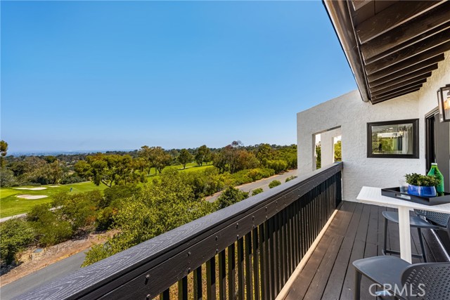 Main level living room balcony