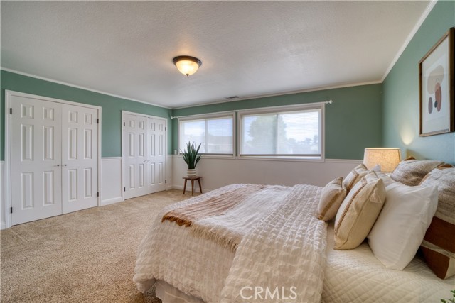 Dual closets in bedroom 3