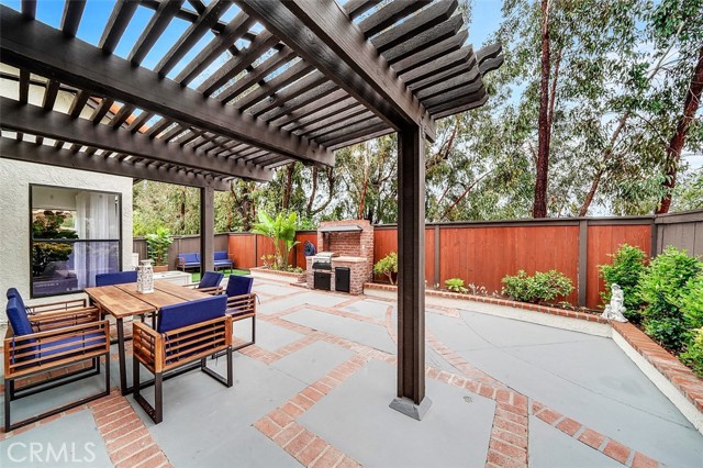 Gorgeous backyard, low maintenance, hard scape, patio cover and plenty of entertaining space.
