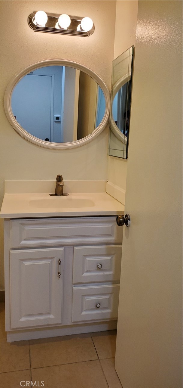 Upgraded bathroom vanity