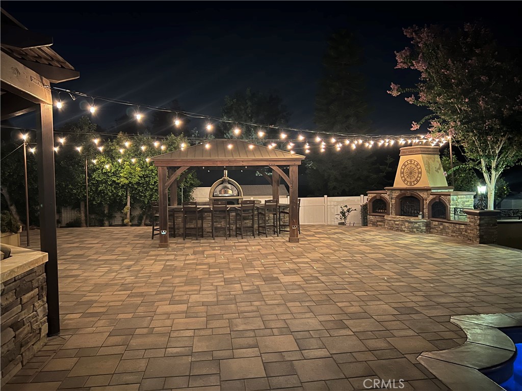Pizza Oven & Entertainment Area