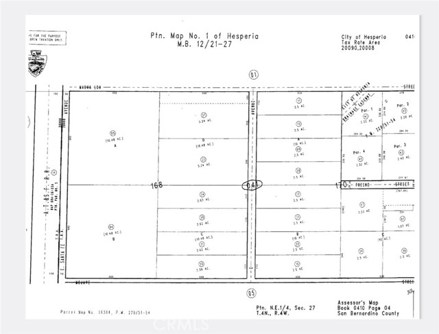 0 C AVENUE, Hesperia, California 92345, ,Land,For Sale,0 C AVENUE,CRPW19153625