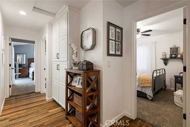 Hall to primary suite, whole house fan too!