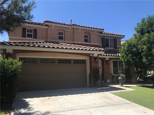 11950 Briarcliff Avenue Fontana, California Located in the hills of Southridge - Upstairs VIEWS!! City Lilghts and Jurupa Hills! - this two story 4 bedroom, 2.5 bath home has all a family needs.... Beautiful wood floors downstairs and on stairway, carpet in bedrooms, tile in bathrooms. Enter to livingroom/dining area combination. The open kitchen overlooks the breakfast nook and family room. The kitchen is large with white cabinets and cream colored quartz counter tops. It has ample room for a portable center island. The refrigerator is included. There is a bedrooms with mirrored wardrobe doors and 1/2 bath downstairs (there is NO shower/tub in the 1.2 downstairs bath). At the top of the landing upstairs is a separate laundry room (washer & Dryer included) and a bonus room/loft area that separates the master bedroom from the secondary bedrooms. The master suite is complete with balcony with city lights views and views of the Jurupa Hills. The bathroom has a walk in closet, separate privacy toilet, linen closet and a large shower/bathrub combination. Two additional bedrooms and a shares bathroom are on the other side of teh upper level. The front yard grass and the rear grass are synthetic so no water and very little maintenance. Tenant pays all utilites including yard maintenance. Tenant insurance is manditory on this rental. Sorry no pets and no smoking.