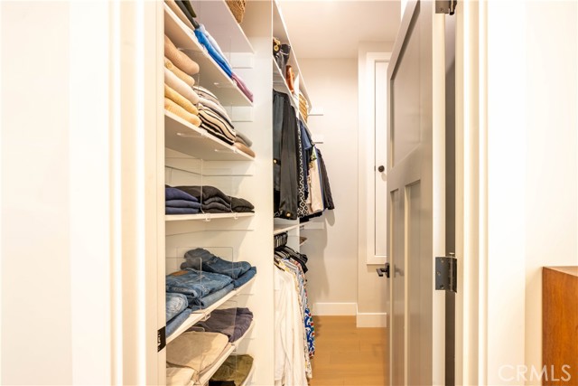 Walk in closet in Main Bedroom