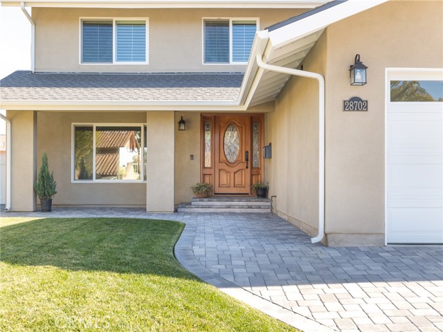 Covered entry and porch