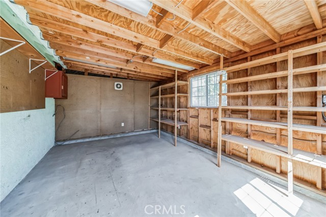 Interior of storage/shop room